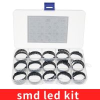 【✲High Quality✲】 Vzhengsha 750Pcs/Lot Led แบบ Smd 0603 0805 1206สีแดง/สีเขียว/สีฟ้า/สีขาว/ไดโอด Led สีเหลืองชุด5สี50Pcs