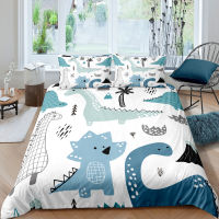 Cute Cartoon Bedding Set Childish Dinosaur Duvet Cover Sets Comforter for Kids With Pillowcase Single Double Size Bed Clothes