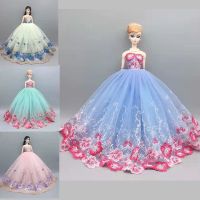 1/6 Doll Outfits Floral Lace Wedding Dresses for Barbie Doll Clothes for Barbie Princess Dress Gown 11.5 quot; Dolls Accessories Toys