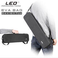 LEO กระเป๋าตกปลาอเนกประสงค์ EVA ตกปลากระเป๋าใส่อุปกรณ์ตกปลา64*16*7ซม.Hard Shell กระเป๋าเครื่องมือ600D ไนลอนถุงรอกตกปลา28145