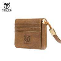 2023 Cow Leather Credit Card Wallet Multifunction Credit ID Cards Holder Small Wallet Men Coin Purse Slim Cards Male Mini Wallet Card Holders