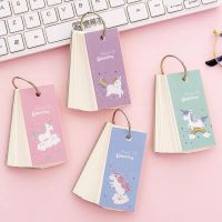 100แผ่น Kawaii Creative Unicorn Animal Study Vocabulary Notebook Words Card Writing Reiting Book Memo Notes