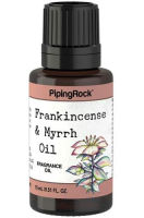 PipingRock Frankincense &amp; Myrrh Premium Fragrance Oil, 1/2 fl oz (15 mL) Dropper Bottle ผลิตภัณฑ์คุณภาพจาก Piping Rock