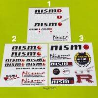 สติ๊กเกอร์* คำว่า nismo เป็นงานพิมพ์อิงค์เจท ตัวหนังสือตัวเล็ก สำหรับตกแต่งรถยนต์ ราคาต่อแผ่น