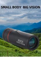 60X25/100X25 Optical Zoom Field Telescopes Clear View Red Film Hunting HD Binoculars Adjustable Focal Length