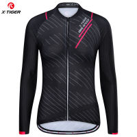 ZZOOI X-Tiger Womens Cycling Jersey Long Sleeve Thin Jackets Bicycle Race Clothing Quick Dry Maillot Bike Apparel Sportswear Men