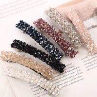 New fashion woman new life Rhinestone hairpin girl Snap hairpin bar hairpin hairstyle accessories woman girl