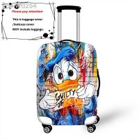 Cartoon Disney Donald Duck Thicken Luggage Suitcase Protective Cover Protect Dust Bag Trolley Cover Travel Accessories