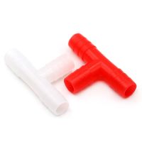 ► 20Pcs Plastic Tee Tube Connector Diameter 8mm Rabbit Chicken Quail Doves Pets Nipple Drinker Connecting Pipe Farm Equipments