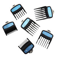 6ชิ้นจำกัดหวีคู่มือตัดยามสิ่งที่แนบมาชุดสำหรับ WAHL Clipper ผมสำหรับช่างตัดผม-สีดำ