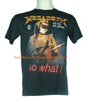 เสื้อวง MEGADETH เมกาเดธ ไซส์ยุโรป เสื้อยืดวงดนตรีร็อค เสื้อร็อค  PTA1423 ฟรีค่าส่ง