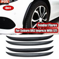 Carbon Fiber Fender Flares Mud Flap Arch Wheel Eyebrow Lips Strips sticker Trim For Subaru Impreza WRX STi XV Forester Legacy GT