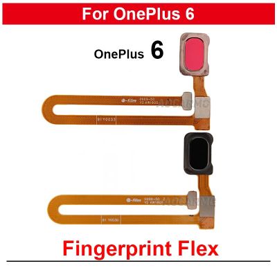 สําหรับ OnePlus 6 1 + 6 A6000 Touch ID ปุ่มโฮมลายนิ้วมือ Flex Cable ซ่อมอะไหล่ทดแทน