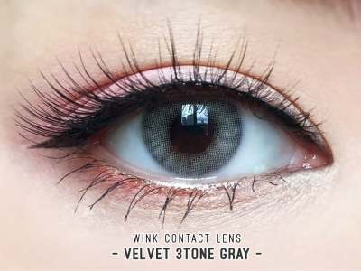 คอนแทคเลนส์ Wink Lens Velvet 3tone(Gray,Brown) ค่าสายตา 0.00 ถึง -10.00