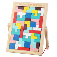 Wooden Double Fight Tetris Building Blocks Puzzle Children Baby Parent-Child Interaction Early Education Educational Toys