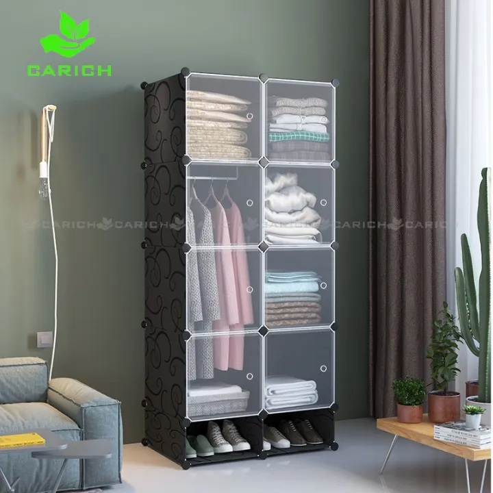 【Fast Shipping from Manila】8 Doors Clothes Cabinet Wardrobe Closet ...