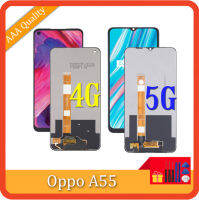 ต้นฉบับสำหรับ OPPO A55 CPH2325สัมผัสหน้าจอ LCD จอสำรอง Digitizer สำหรับ OPPO A55 5G PEMM00 PEMM20 PEMT00 PEMT20 LCD