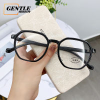 (GENTLE MOSCOT) เทรนด์ใหม่ TR Anti Blue Light Glasses Women Fashion Clear Polygon Eyeglasses