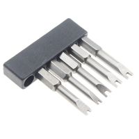 【cw】 5pcs Magnetic U shaped Electric Screwdriver Bit 50mm 1/4 Inch Handle U4 U5 U6 S2 Alloy Bits ！