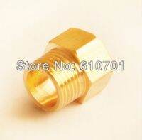 Brass 1/4 Male x 1/4 Female BSPP Connection Hex Bushing Adapter Reducer