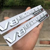 Vent Fender Trim Emblem Blade Logo V8 Biturbo 4matic For Mercedes Benz Amg V8 C200 C300 E300 E400 W213 Car Styling Side Sticker