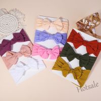 【hot sale】♚ C05 3Pcs/set Solid Color Bows Headbands for Baby Girls Children Elastic Baby Girls Turban Kids Hair Bands Newborn Headwrap Baby Hair Accessories