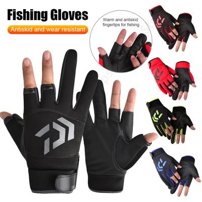 【LZ】❃  1pair Anti-Slip Fishing Gloves Wear-resistant Summer Outdoor Breathable Angling Gloves Cycling Sports Gloves Men Women