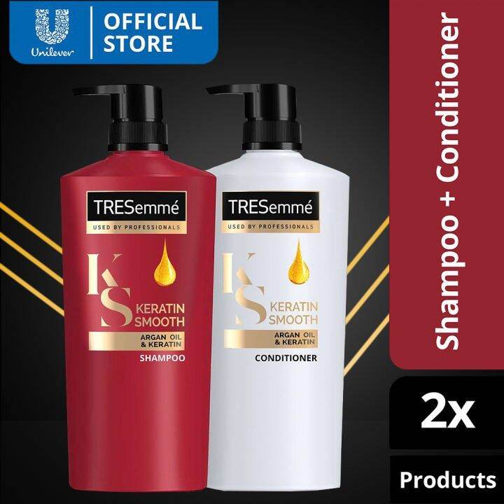 Tresemme Keratin Smooth Shampoo And Conditioner 620ml Lazada Ph 2282