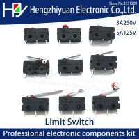 Hzy Mini Micro Switch Roller Lever Arm SPDT Snap Action LOT 3A 250V AC 5A 125V NC-NO-C With Pulley 3 Feet Stroke Limit Switch