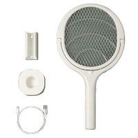 Electric Fly Swatter Mosquito Zapper Indoor Fruit Fly Zapper Gnat Trap Rotating Head Rechargeable