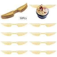 【CW】✚  Birthday Decoration Chocolate Hollowed Toppers Wafer Gold