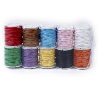 【YD】 10x Rolled Mixed Color Waxed  Cords Strings Beading Threads 1mm