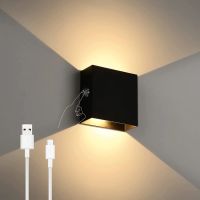 Touch Dimming Rechargeable USB Wall Sconce lights Magnetic LED Wall Mounted Lamp For Bedside corridor Stairwell