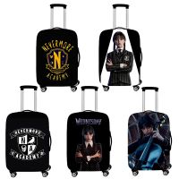 Wednesday Addams and Enid Luggage Cover Gothic Girls Nevermore Academy Elastic Suitcase Protective Covers Traveling Accessories