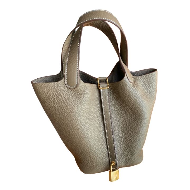 กระเป๋าผู้หญิง2020-new-tideตะกร้าแพคเกจpu-litchi-grainขนาดเล็กckกระเป๋าทรงถังแบบพกพาlash-bag
