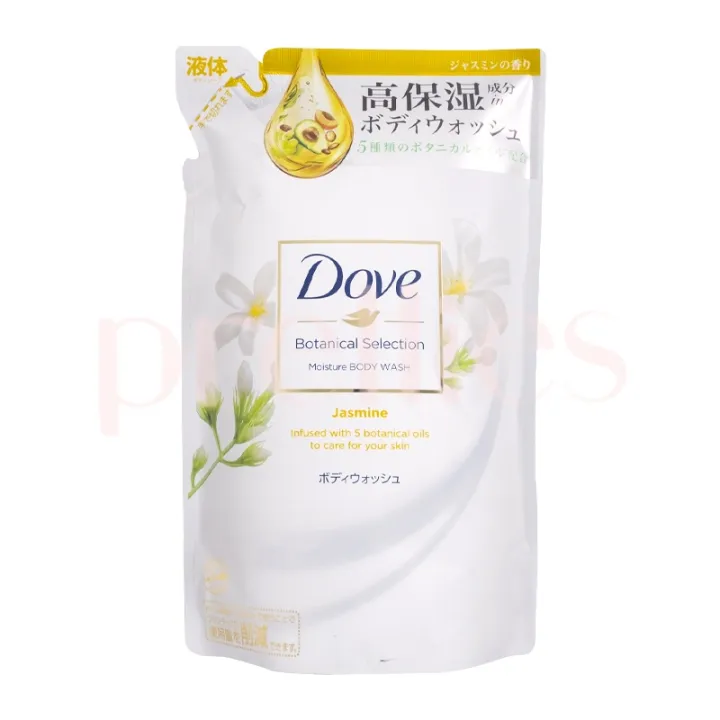 DOVE Botanical Selection Moisture Body Wash (Jasmine) Refill 360g