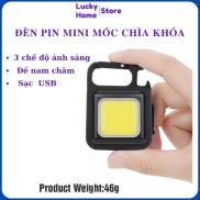 Đèn pin mini móc chìa khóa, Đèn pin siêu sáng có móc khóa đa năng chống