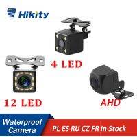 Hikity Kamera Spion สำหรับจอดรถแบบถอยไฟ LED กลางคืนกันน้ำได้มุมกว้างกล้องสำรองข้อมูลอัตโนมัติ