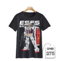 เสื้อยืดโอเวอร์ไซส์Gundam หุ่นยนต์กันดั้มทีวีซีรีส์สําหรับเด็กและผู้ใหญ่ LP3D-275 S-5XL