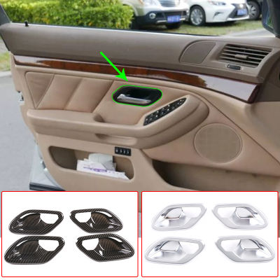 Auto Part Inner Door Bowl Decoration Cover Protect Trim Sticker ABS Chrome For BMW 5 Series E39 1996-2003 Car Interior Accessory
