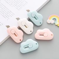 【YF】 Kawaii Solid Color Mini Portable Utility Paper Cutter Cutting Razor Blade Office School Stationery Papelaria Escolar