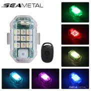 Seamital đèn Led nhấp nháy xe máy Đèn nhấp nháy sạc USB rung cảm biến điều