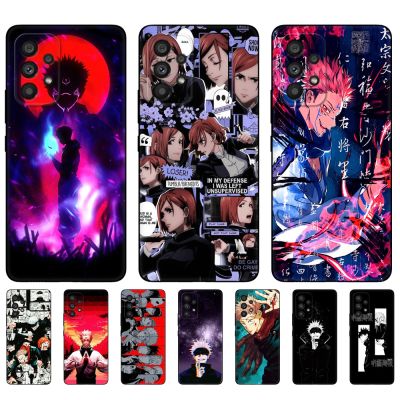 Case For Samsung Galaxy A23 4G LTE A33 A53 A73 4G 5G Case Bag Soft Silicon Phone Case black tpu case jujutsu kaisen JJK