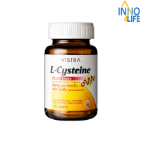 VISTRA L-Cysteine Plus Biotin - วิสทร้า แอล-ซิสเทอีน พลัสไบโอติน (30 เม็ด) [IINN]