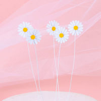 Xiu1Daisy เค้ก T Opper ดอกไม้ C Upcake T Oppers สีขาวเดซี่หยิบเค้กสาวสุขสันต์วันเกิดพรรคตกแต่งเค้กแต่งงาน Suppliesc12-58