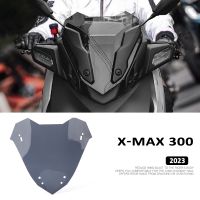 ♦♛YAMAHA กระจกกระจกรถจักรยานยนต์ใหม่ปกป้องหน้าจอสำหรับกระจกบังลมสีฟ้า X-MAX X-MAX300 300 XMAX300 XMAX 300 2023