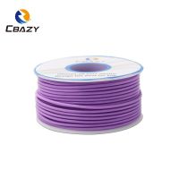 【HOT】 CRAZY DEAL mall 22AWG สายเคเบิลซิลิโคนยืดหยุ่น25ม. ลวดทองแดงกระป๋องลวดควั่น10สีให้เลือกจากการเชื่อมต่อสายไฟ DIY