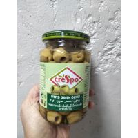 ⚡ Crespo Pitted Green Olive มะกอกเขียว  ไม่มีเมล็ด ในน้ำเกลือ  ครีสโบ 333 g.  ⚡