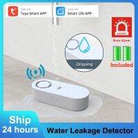 【LZ】◑✧⊕  Tuya WiFi Detector de Vazamento de Água Gotejamento 120DB Sirene de Piso Detetor de Vazamento de Água Sensor de Inundação APP Notificação de Alerta Remoto