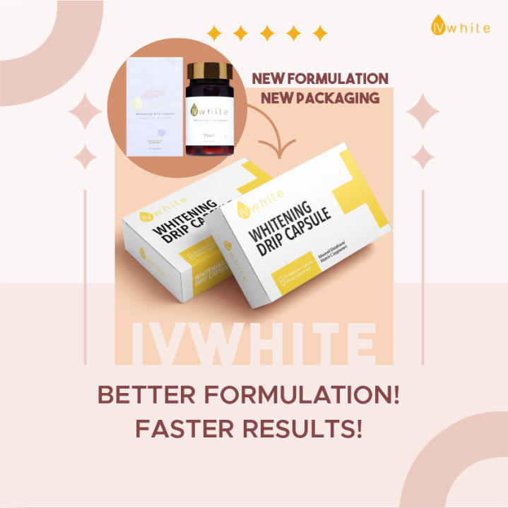 IvWhite KOREA Whitening Drip Capsule Supplement Glowing Skin Booster